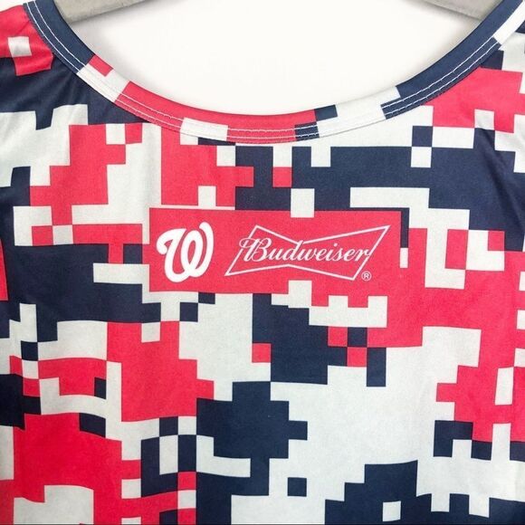 MLB Washington Nationals x Budweiser Tank Top Camouflage Print Men’s Size XXL - Picture 6 of 8